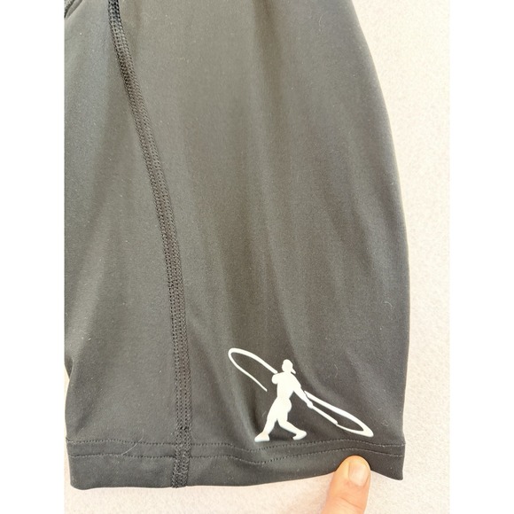 Nike Dri Fit Pro Combat Baseball Shorts Mens Medium M Black Compression Padded - Picture 3 of 10